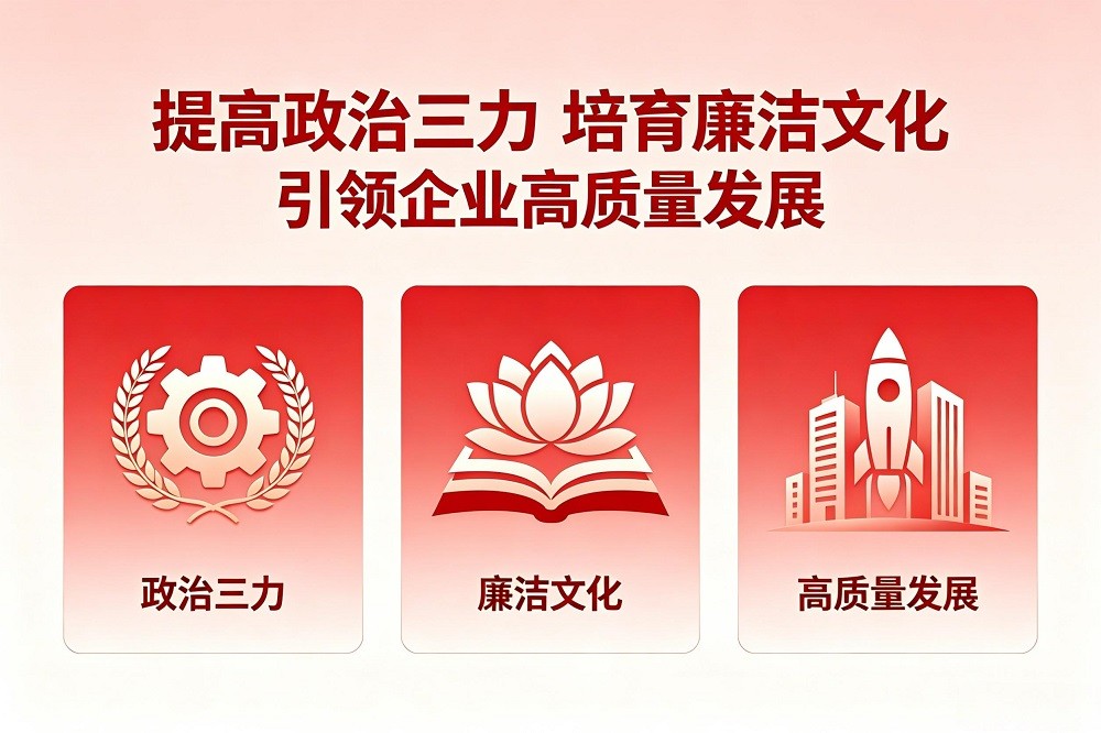 提高政治三力，培育廉潔文化，引領企業(yè)高質量發(fā)展
